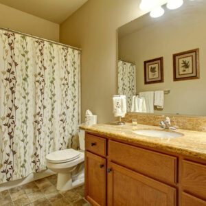 What type of curtains are best suited for bathrooms